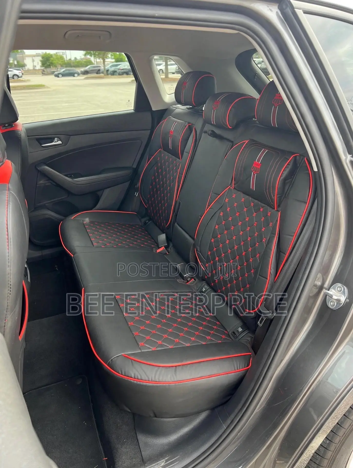 Red and Black Luxury Car Seats Cover Full Set