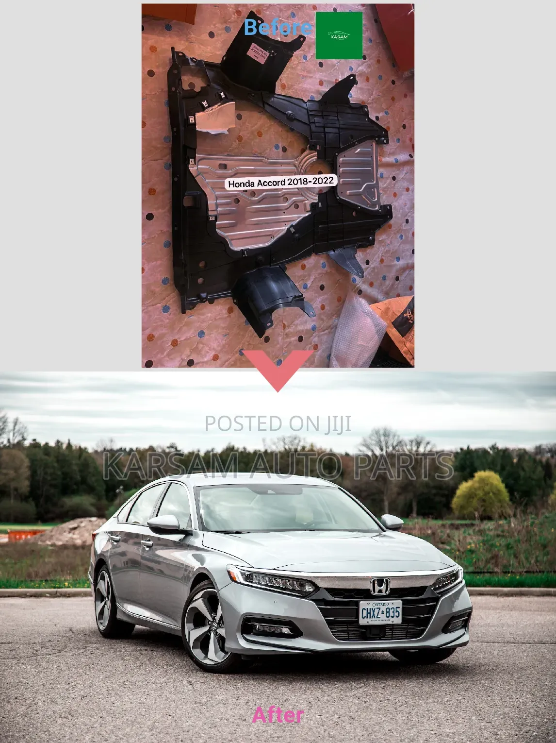 Honda Accord 2019-2022 Under Cover(panel)