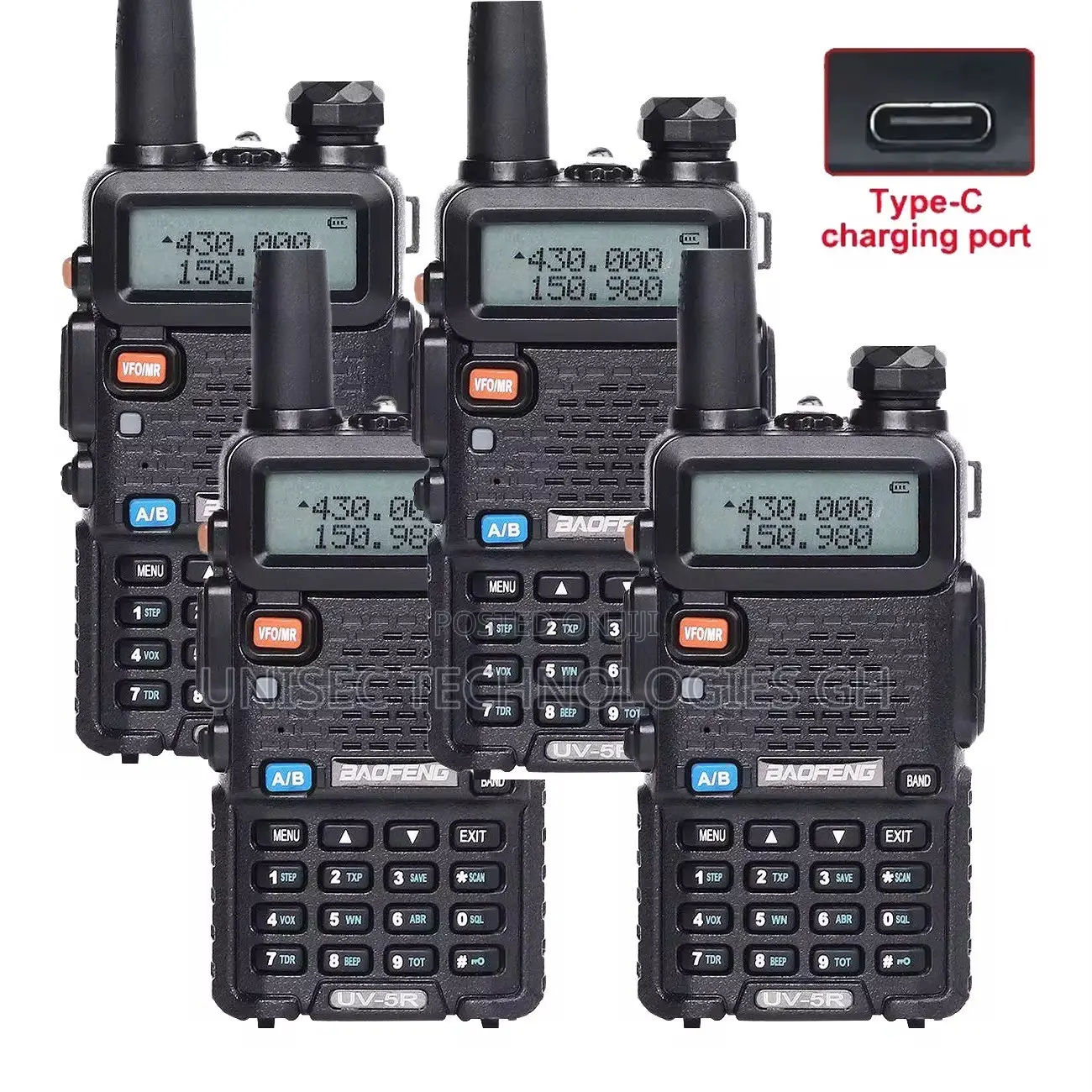 2 Pieces Baofeng Walkie Talkie 5KM Long Range Two Way