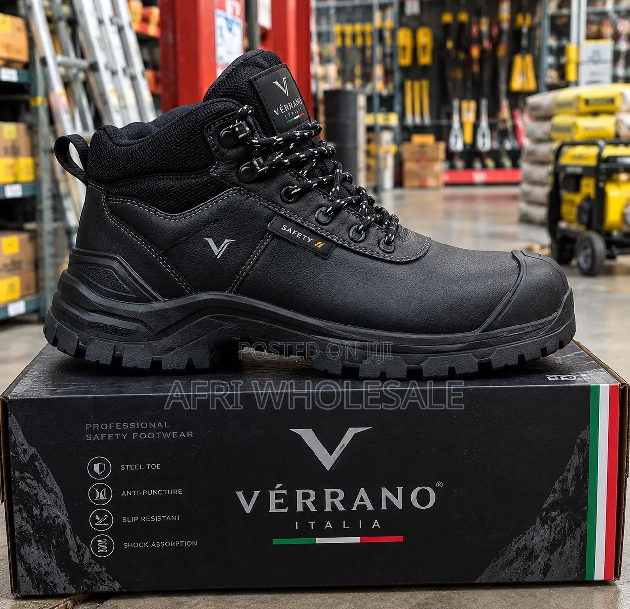 Industrial Safety Boots Steel Toe Boot Construction Work Footwear