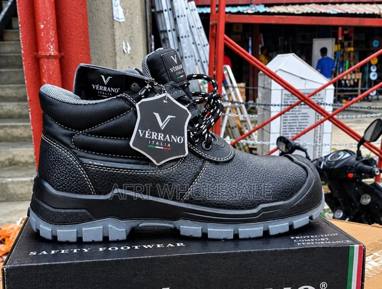 Heavy Duty Steel Toe Safety Boots Anti Slip Work Footwear