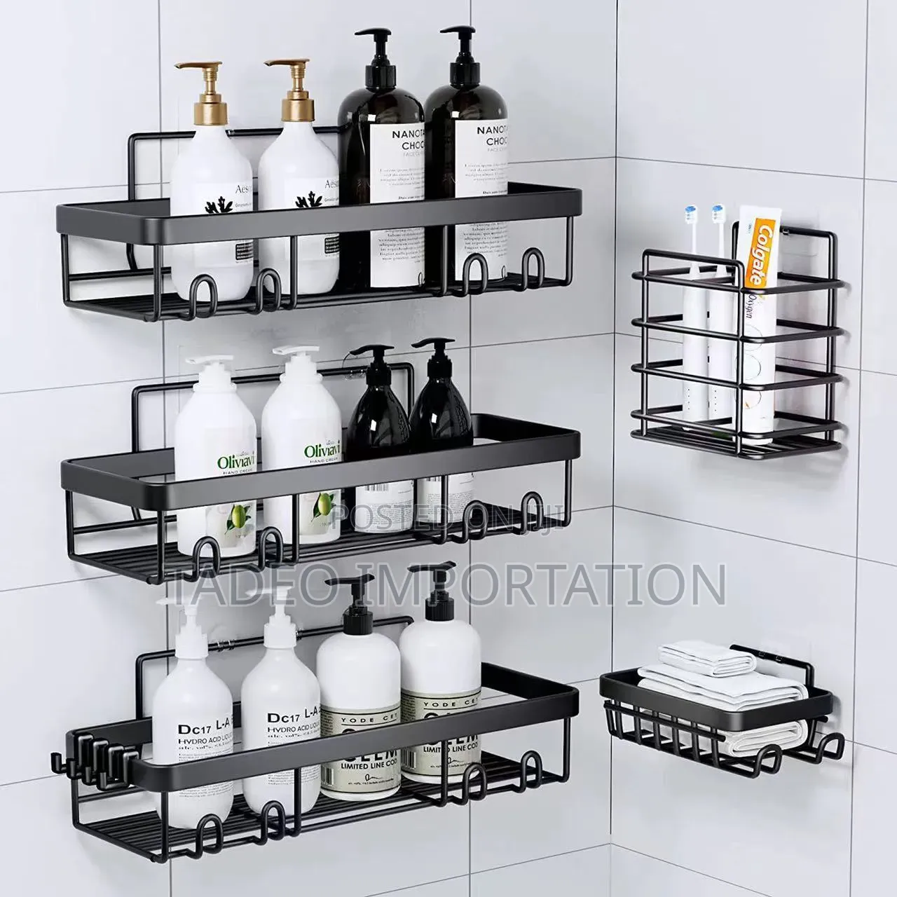 5 Set Bathroom Rack