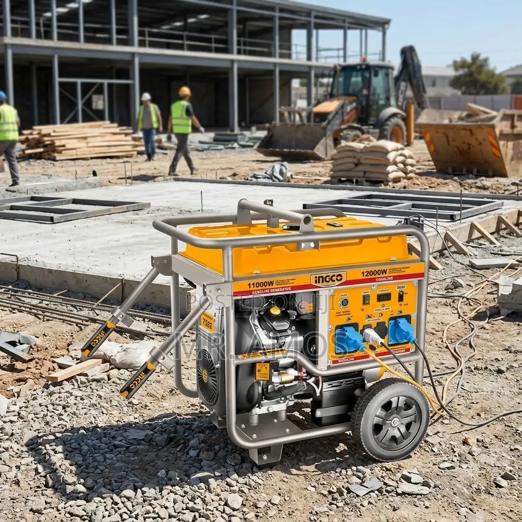 12KW Portable Gasoline Generator With 4ST v-Twin Engine - GE150006ES