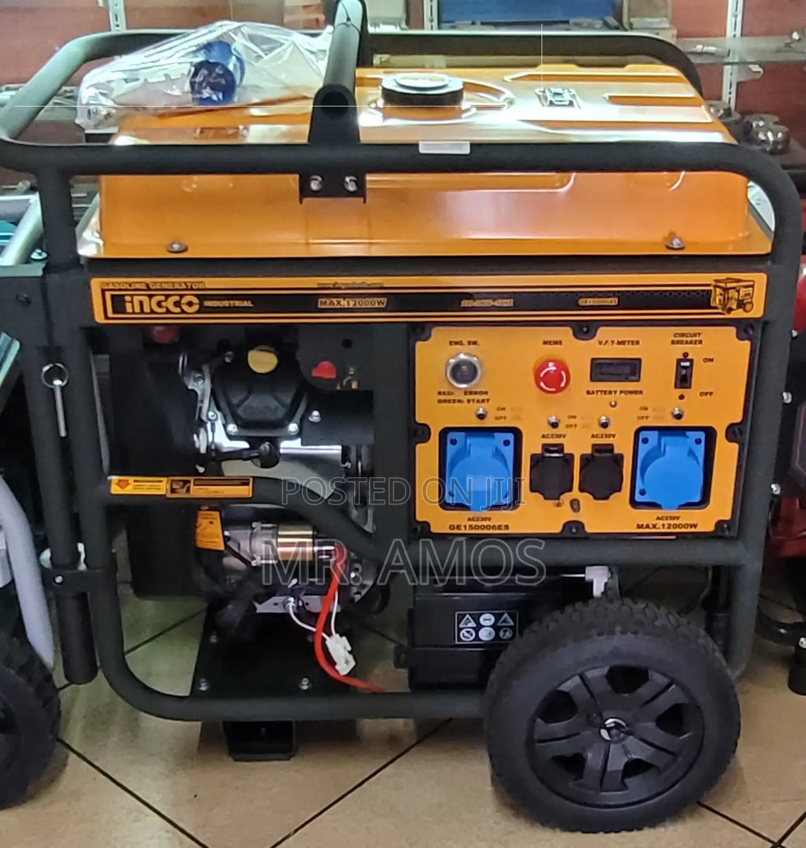12KW Portable Gasoline Generator With 4ST v-Twin Engine - GE150006ES