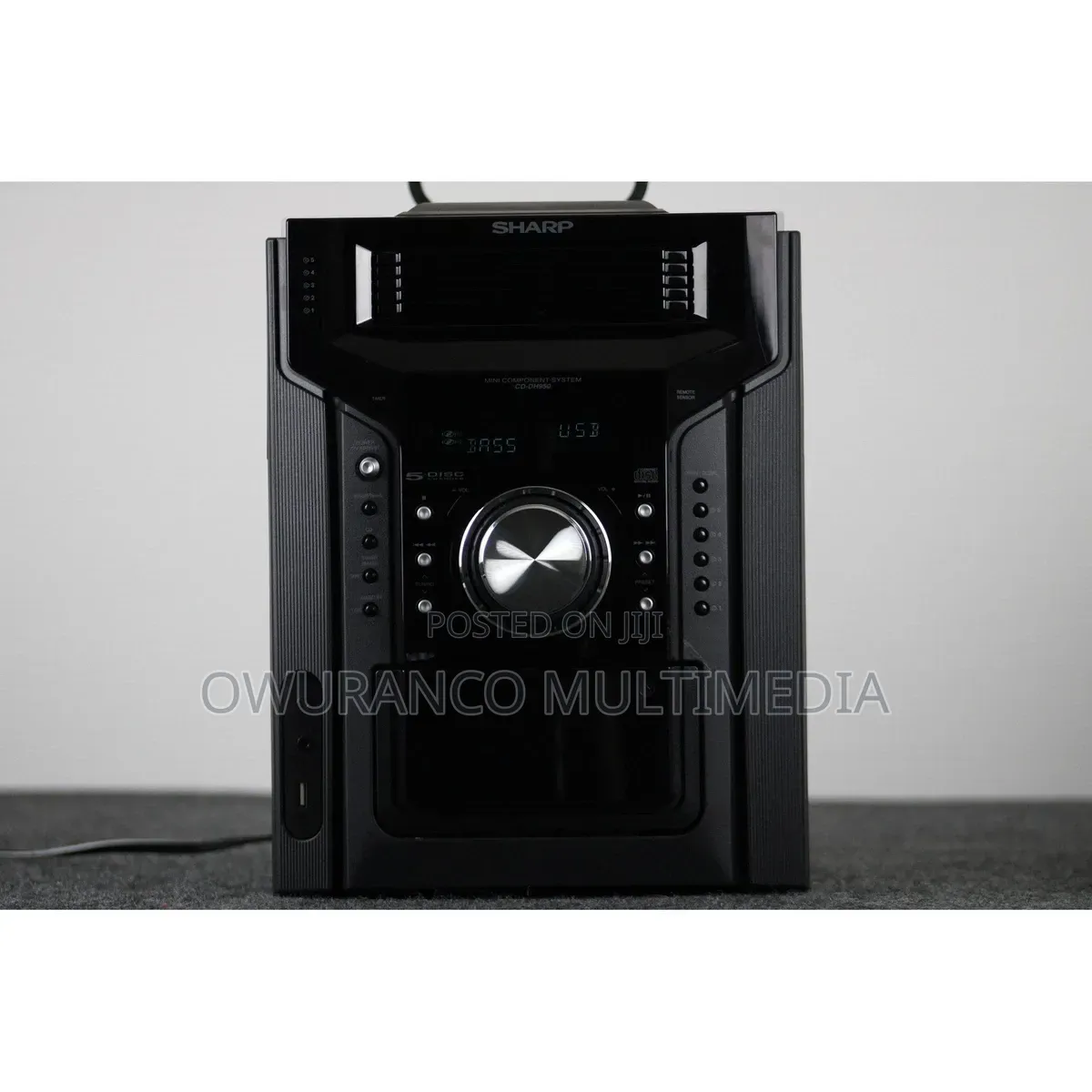 SHARP CD-BH950 240W 5 Disk- Bluetooth, USB Drive, AM/FM Radio + Remote