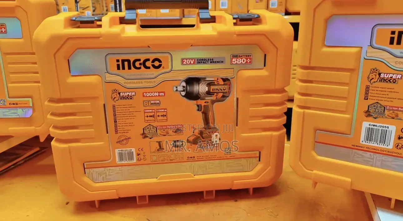 1000Nm Cordless Impact Wrench With 2x 5.0Ah Batteries - CIWLI20100