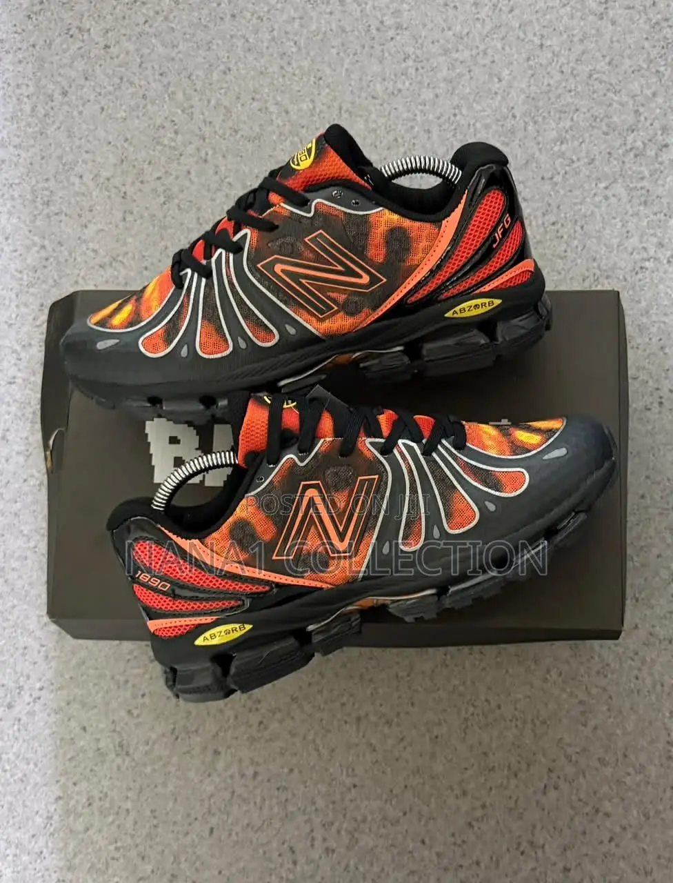 New Balance ABZORB 1890 “Faded Black/Finger Waves Orange”Sneakers