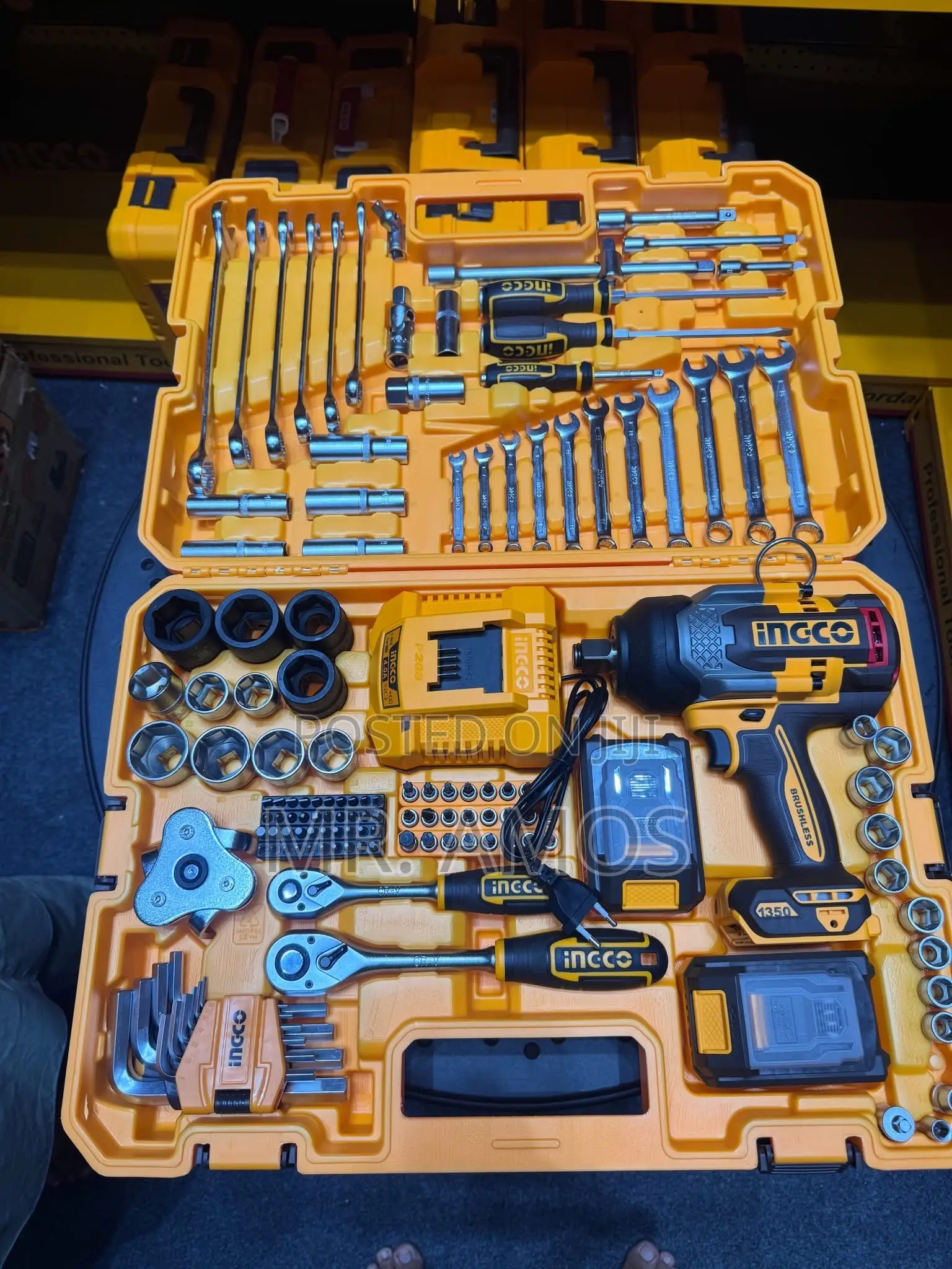 138 Pieces Tool Set With 1350Nm Impact Wrench Set - HKTHP41383