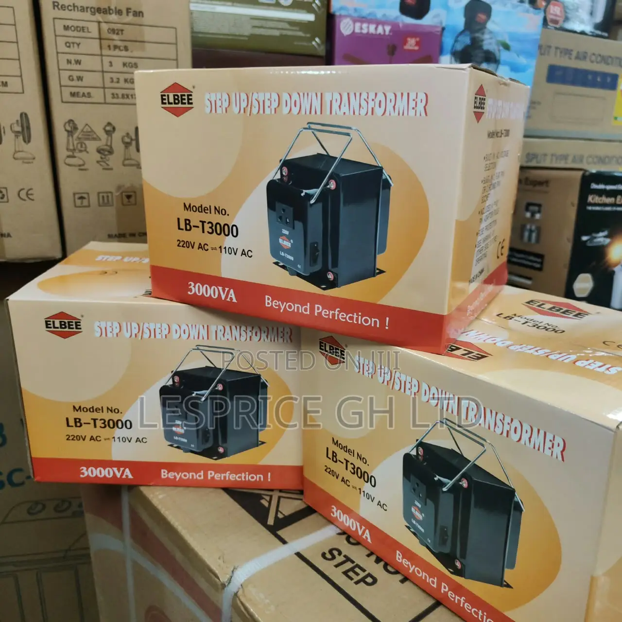Portable and Durable 3000W Step Up & Down Transformers From Elbee