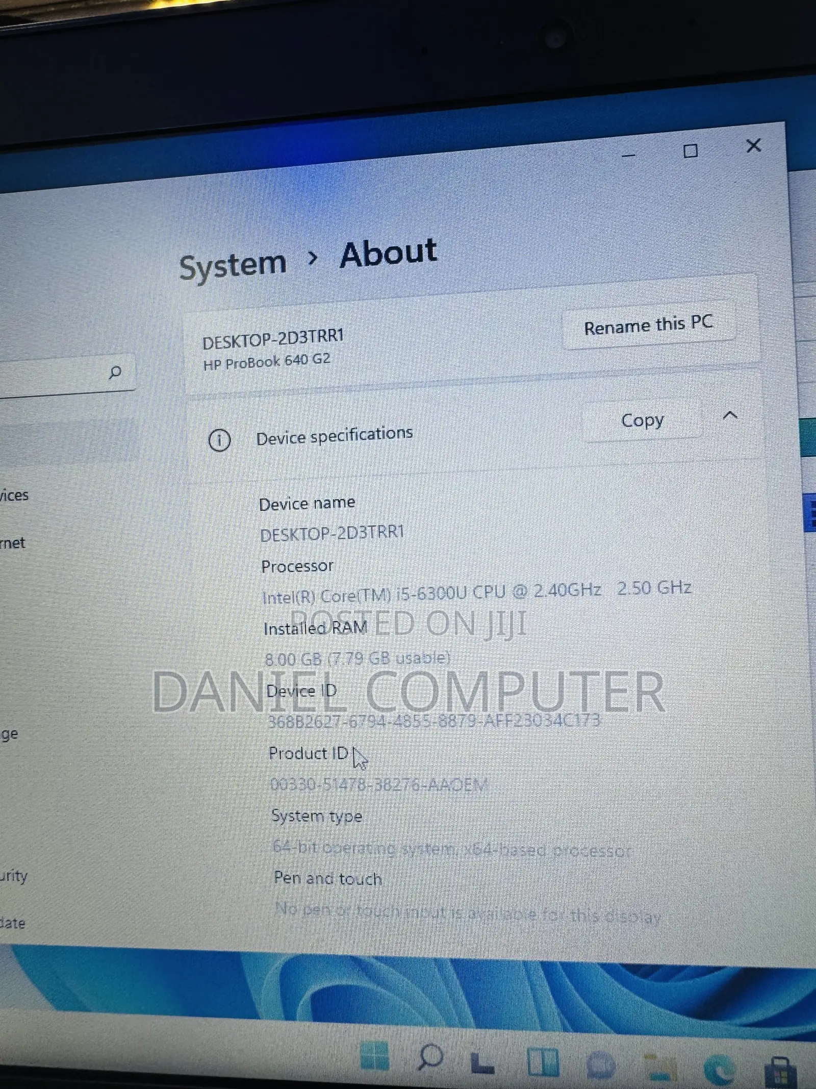 Laptop HP ProBook 640 G2 8GB Intel Core i5 SSD 128GB