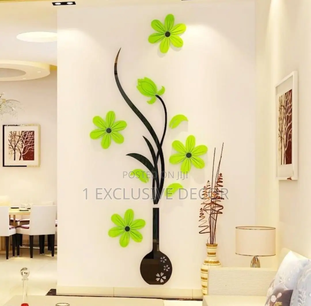 Acrylic Flower Stickers
