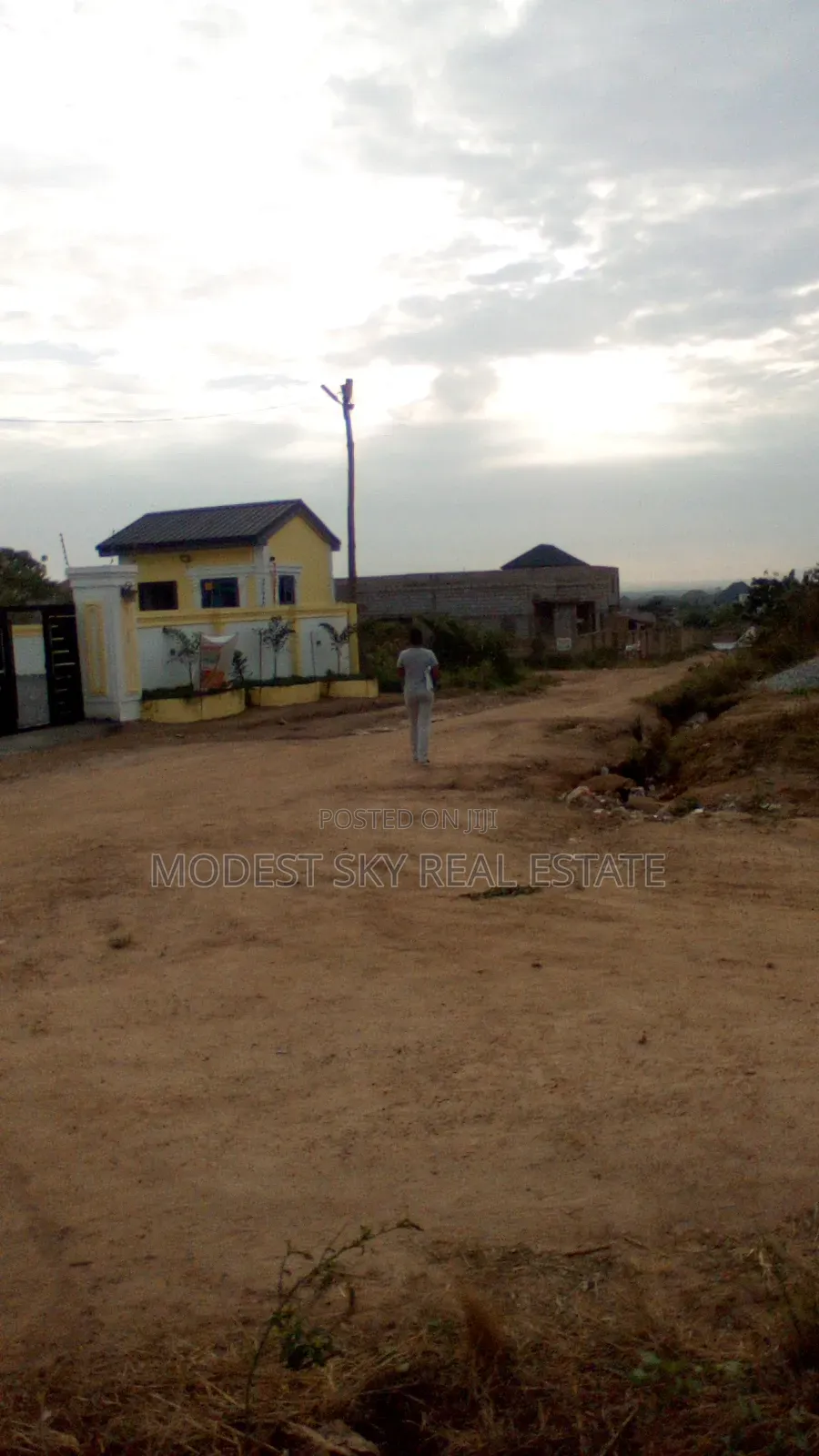 Half Plot of Land With Wall at Amasaman Danchira