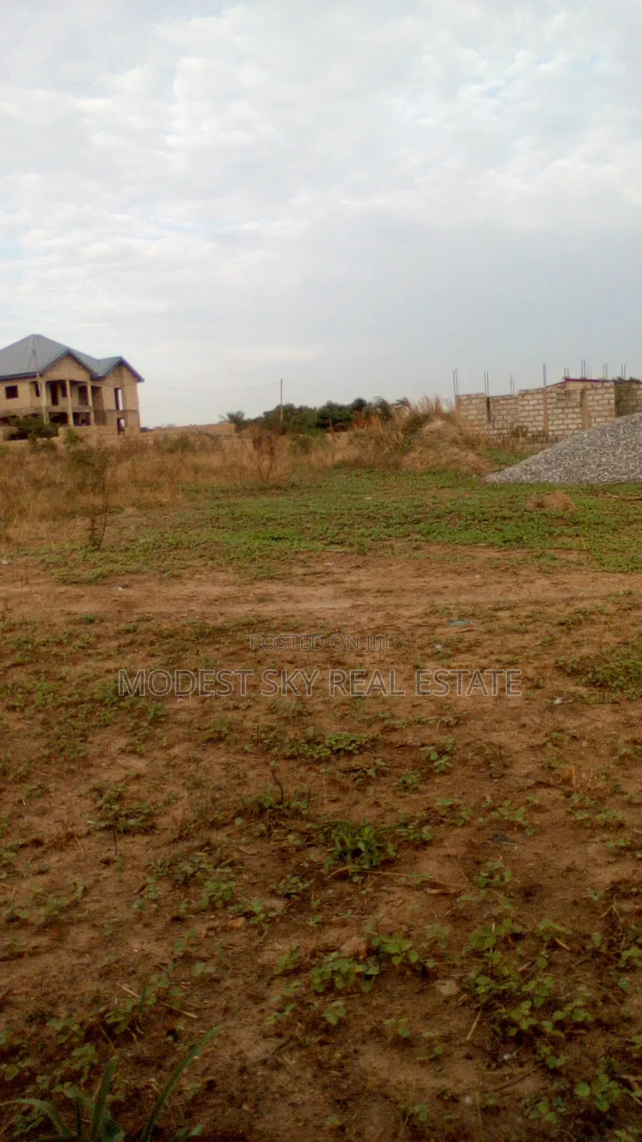 Half Plot of Land With Wall at Amasaman Danchira
