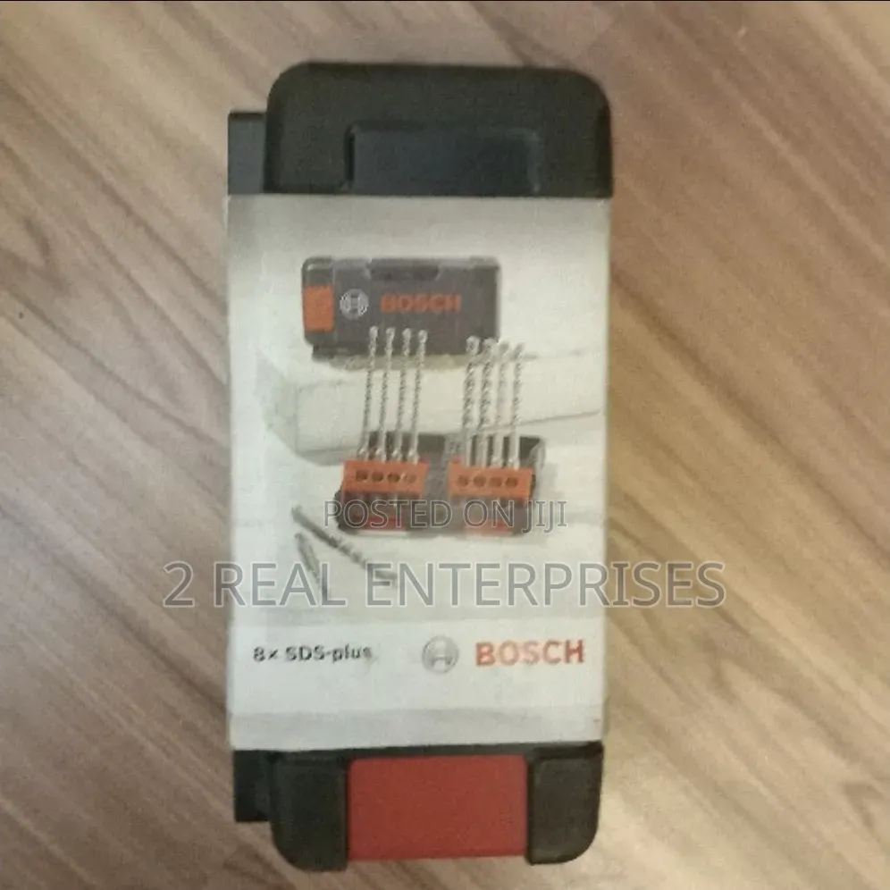 Bosch 8-Piece SDS-Plus Masonry Hammer Drill Bit Set in Tough Box Case