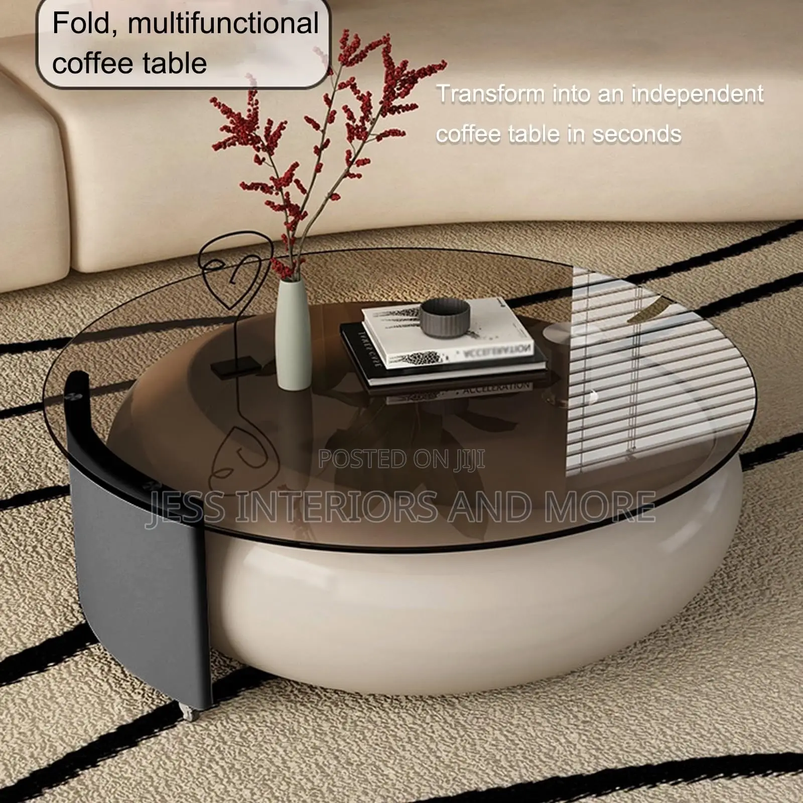 Center Table (Sculptural Pebble)