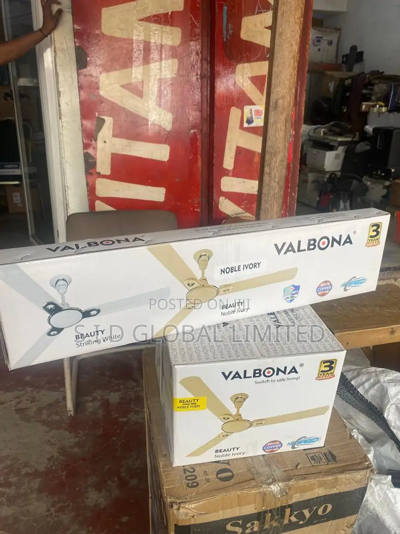 Valbona Switch to Safe Living Beauty Noble Ivory Celing Fan 1400mm