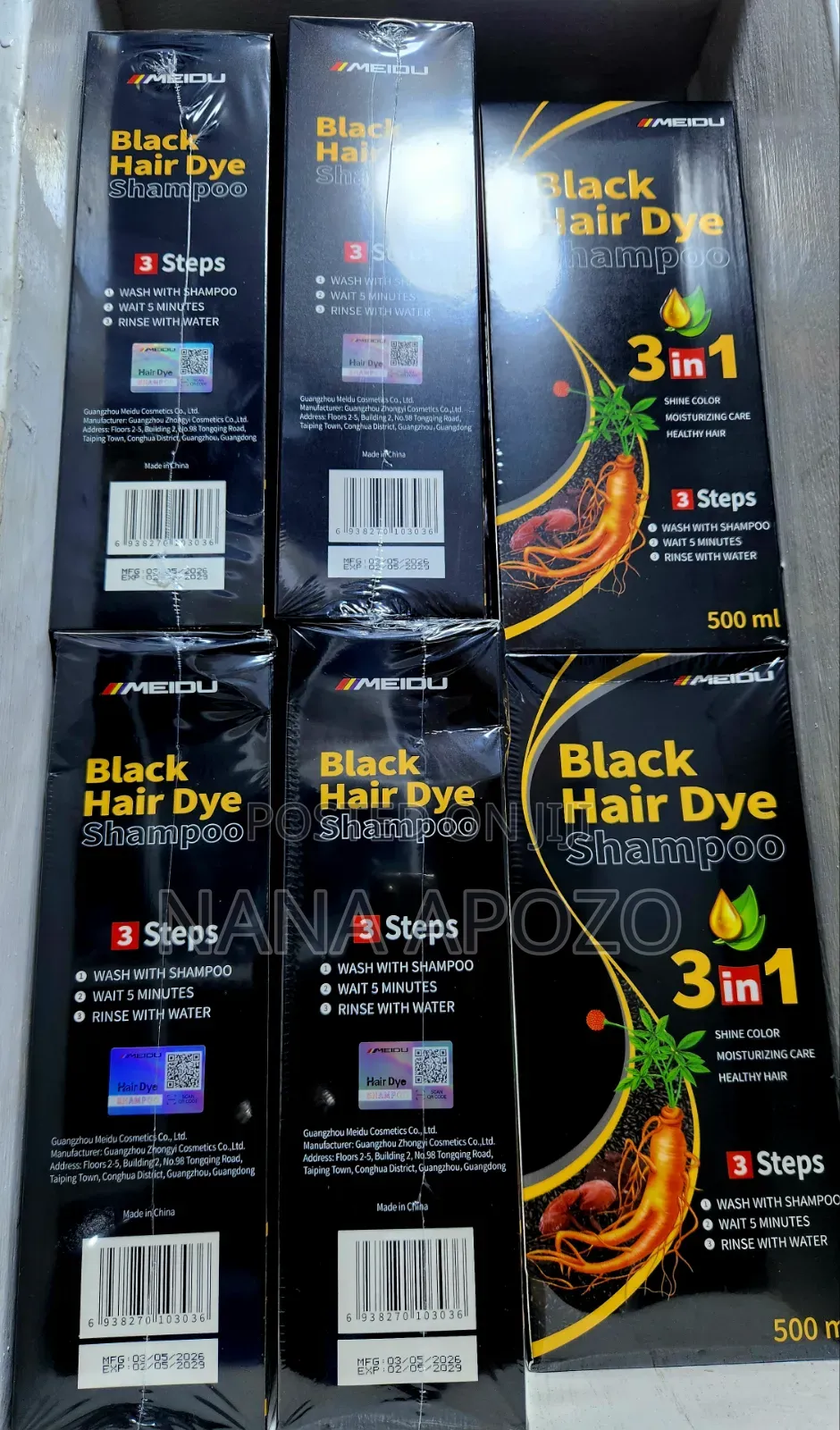 Herbal Black Hair Dye for Men and Women
