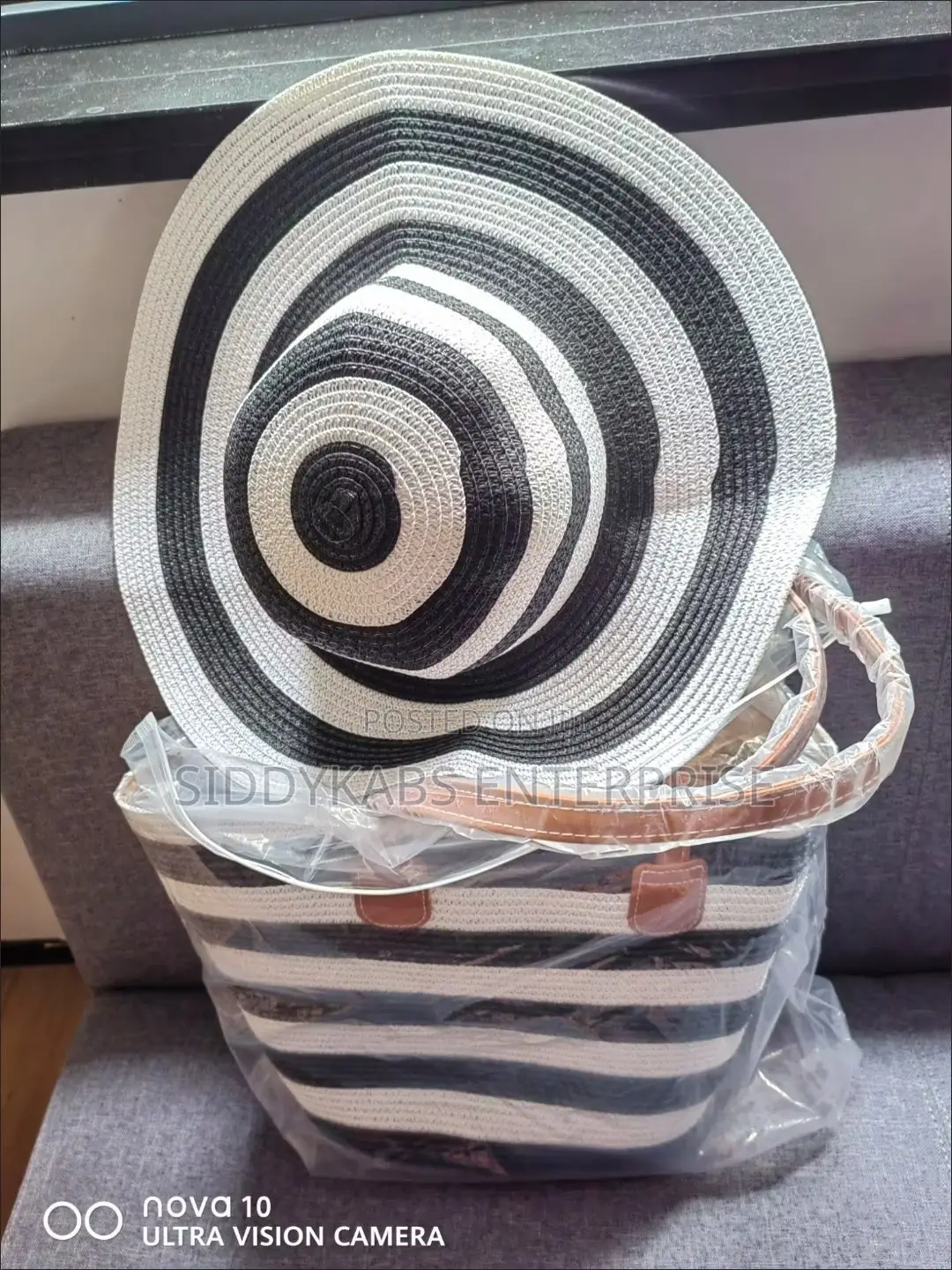 Beach Bag and Hat Set