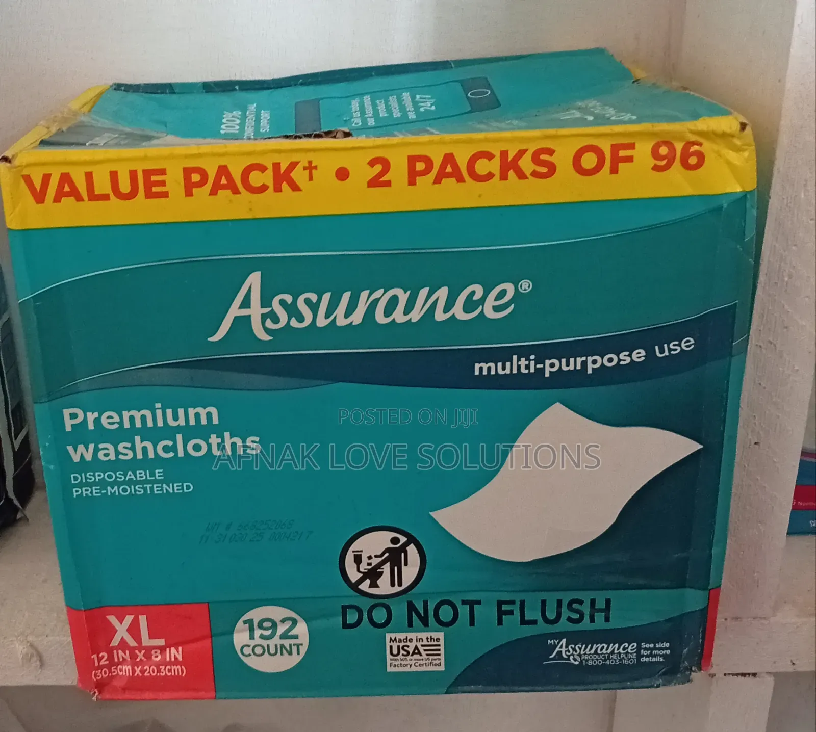 Assurance Adult Wipes