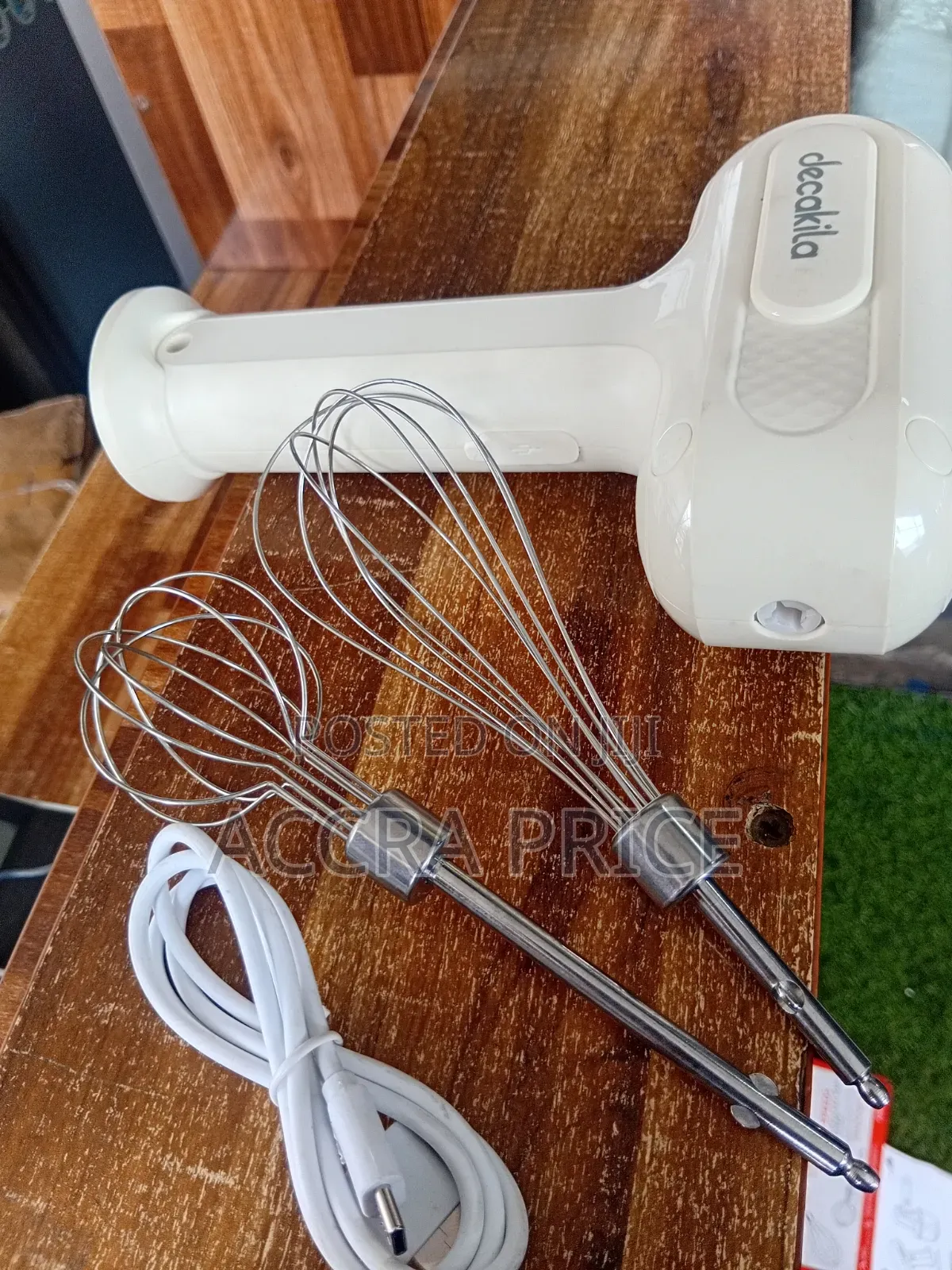 Decakila 3-Speed Hand Mixer Cordless Baking & Whisking Machine