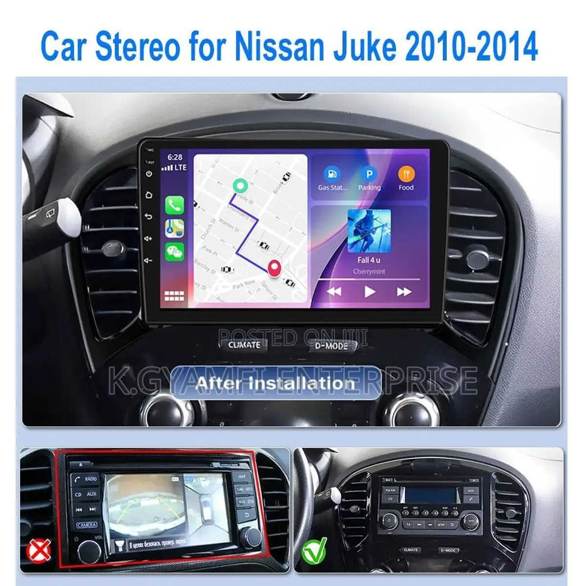 Quality Android Car Tape for Nissan Juke 2012
