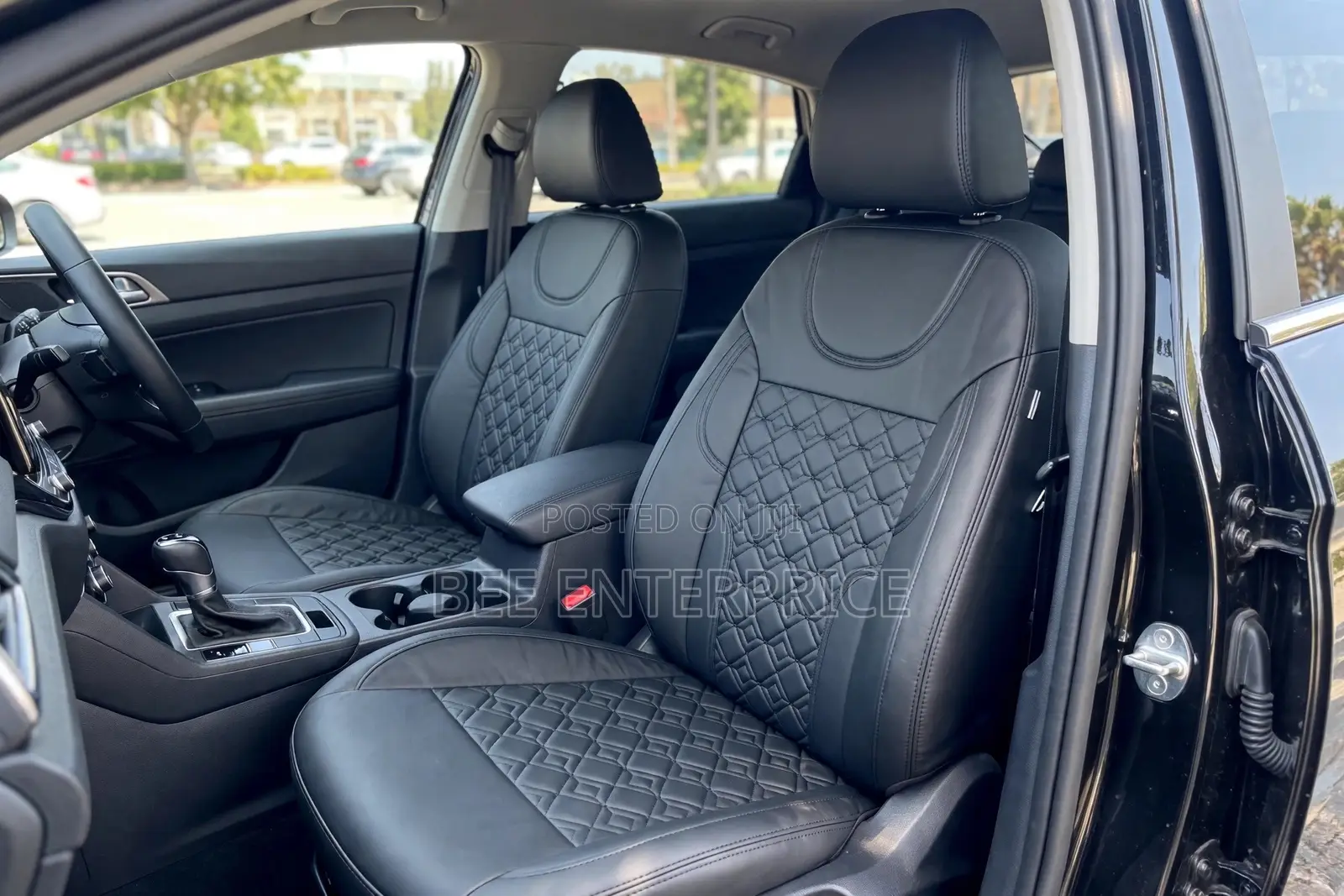 Luxury Leather Black Seat Cover