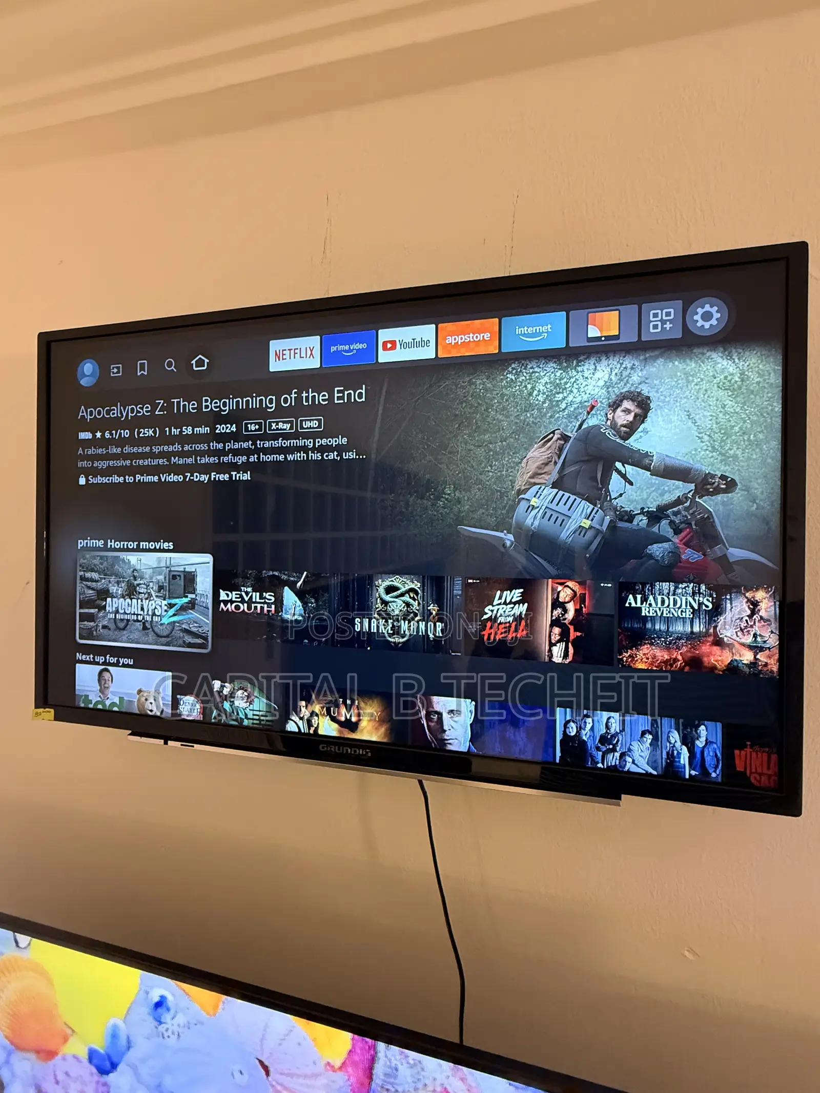 32inches Full Digital Satellite 4k GRUNDIC FIRE TV