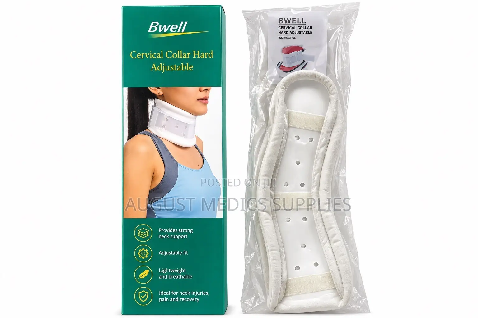 BWELL Hard Adjustable Cervical Collar