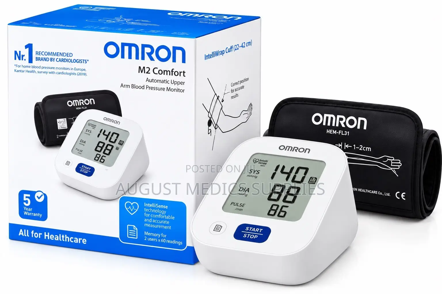 OMRON M2 Comfort — Automatic Blood Pressure Monitor