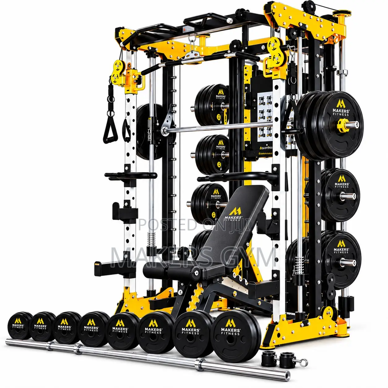 Smith Machine (All-in-One Power) With Weight and Bench
