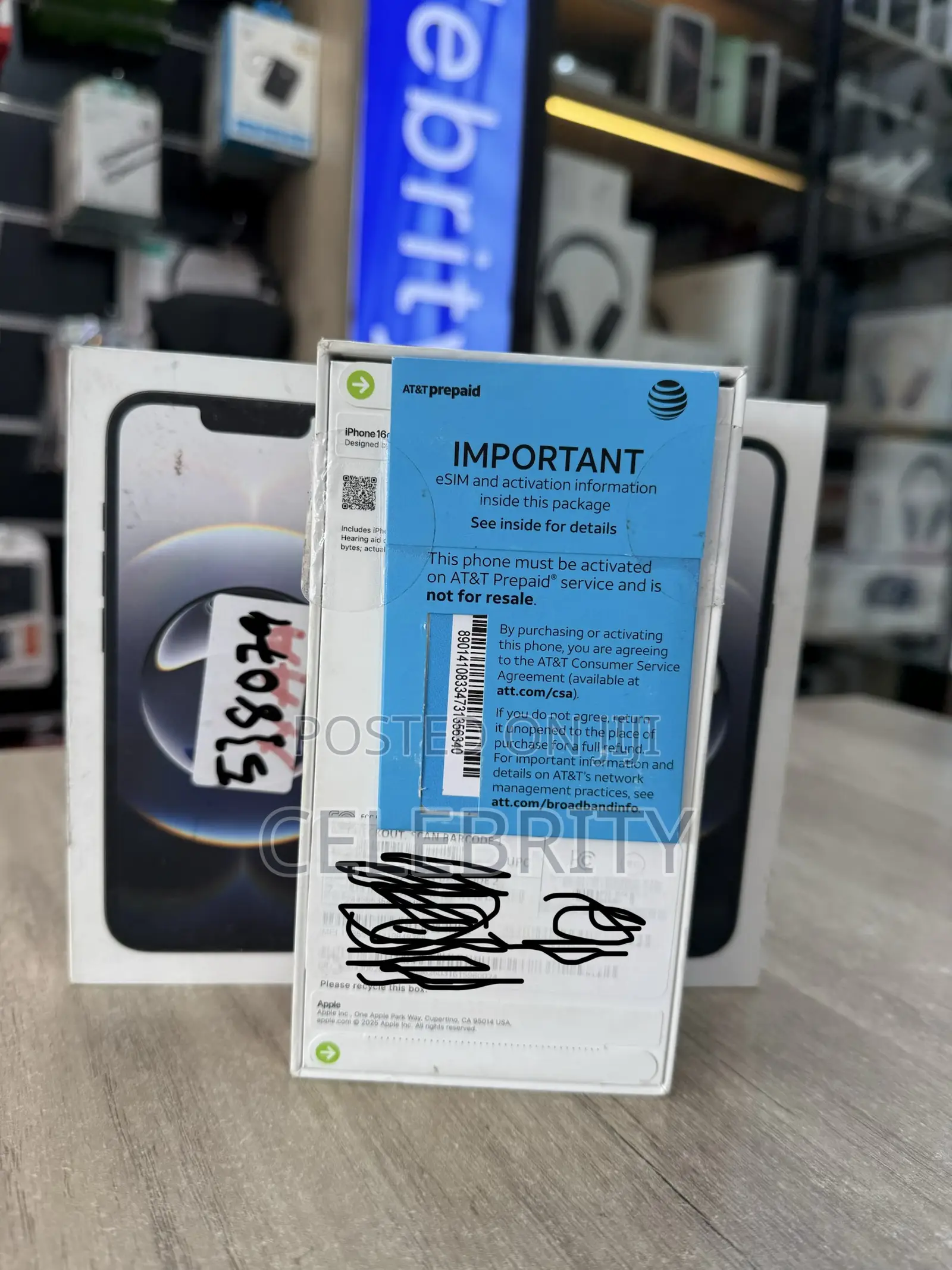 New Apple iPhone 16e 128 GB Black