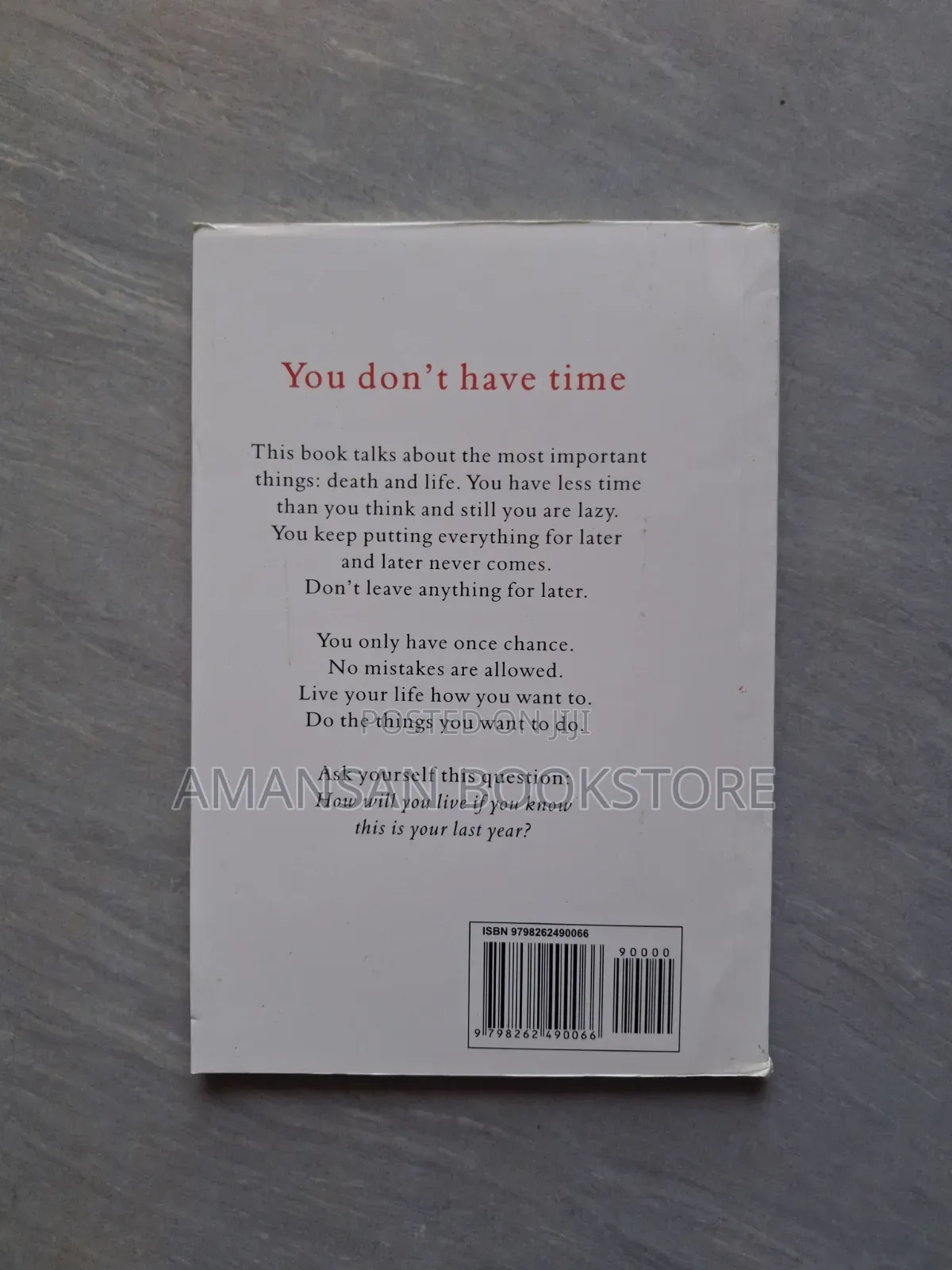 Don't Leave Anything for Later
