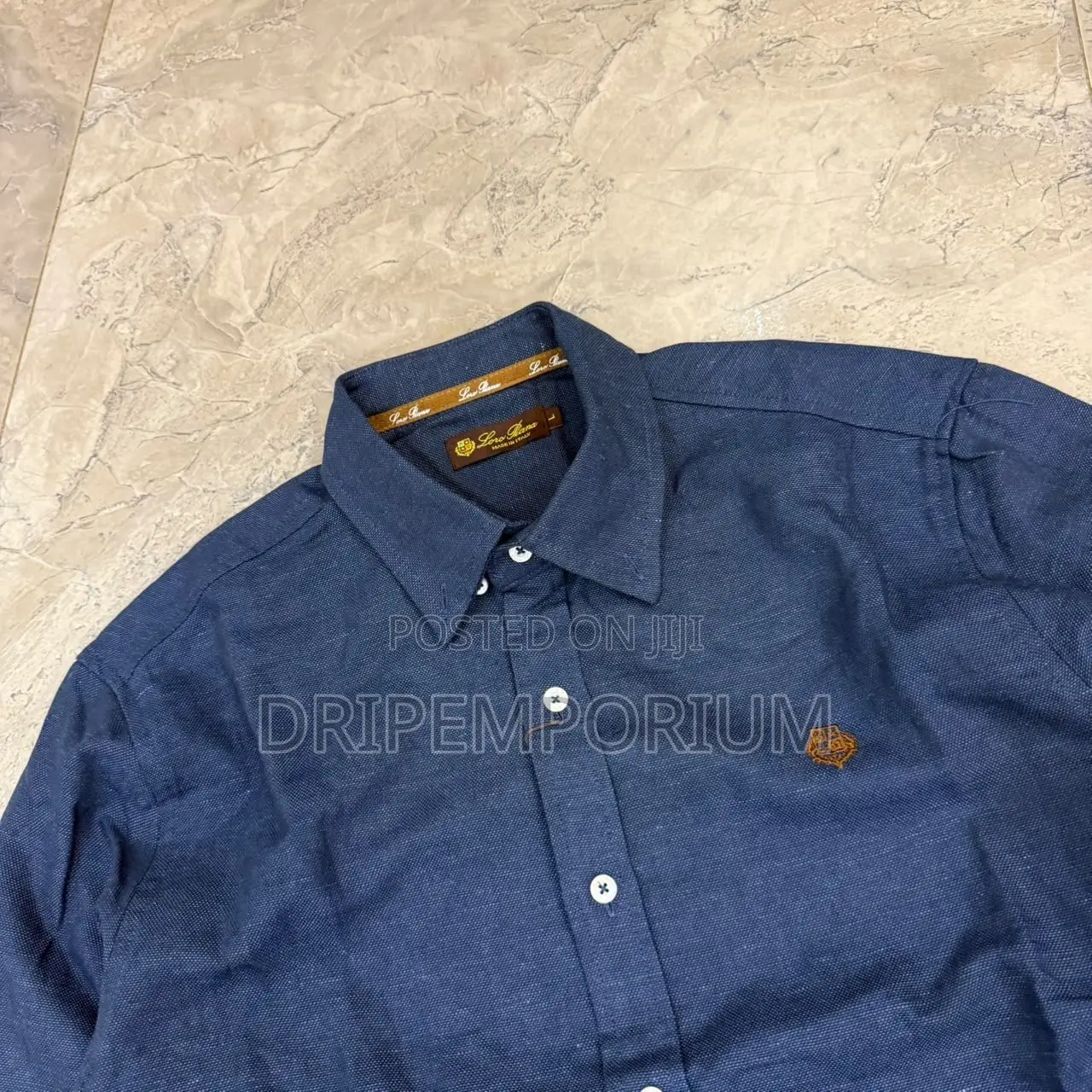 Navy Linen Set
