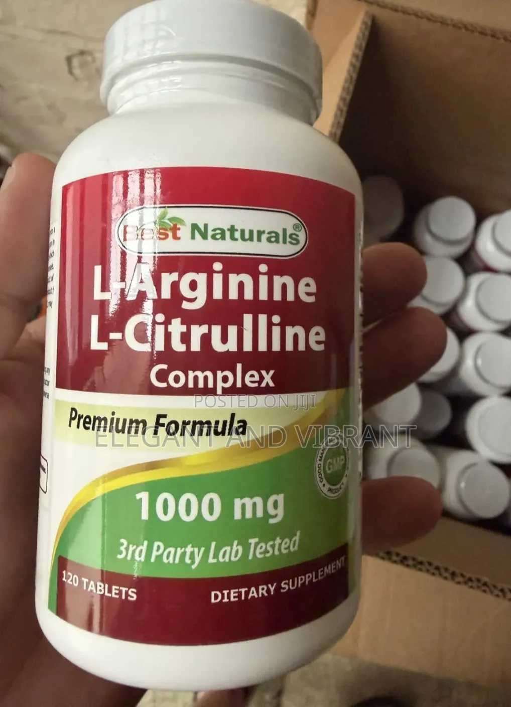 L-Arginine L-Citrulline Complex 1000 Mg 120 Tablets