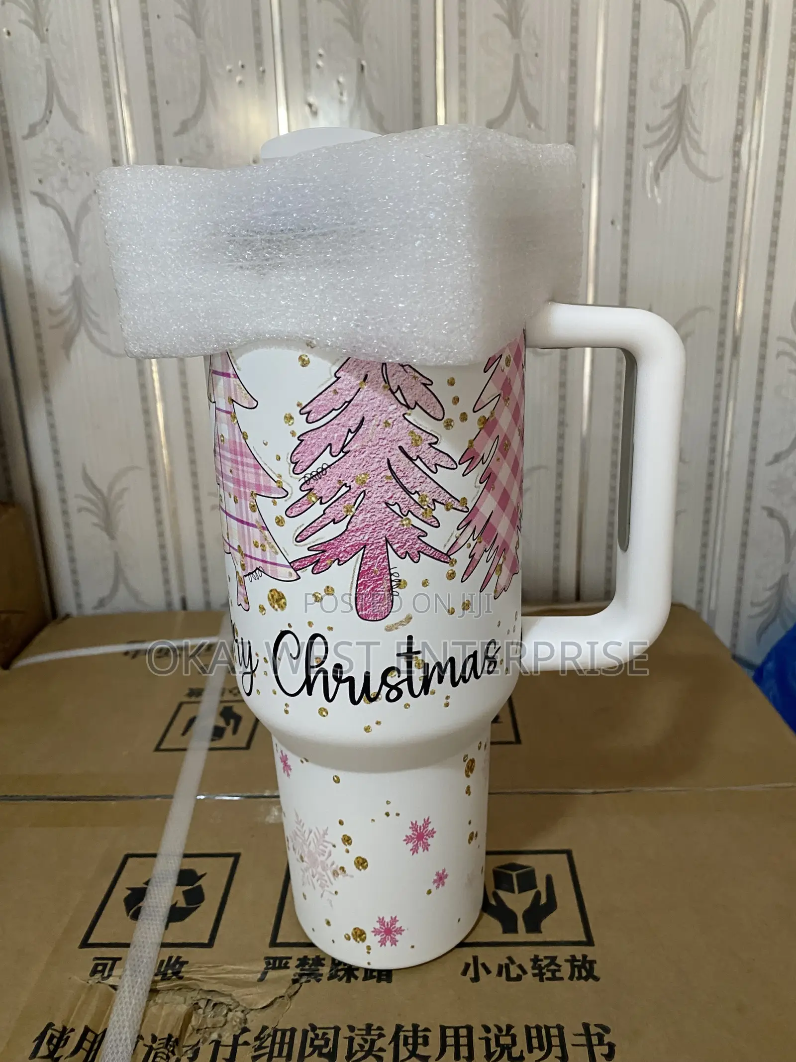 Premium 304 Stainless Steel Double-Layer Insulated 40oz Car Cup