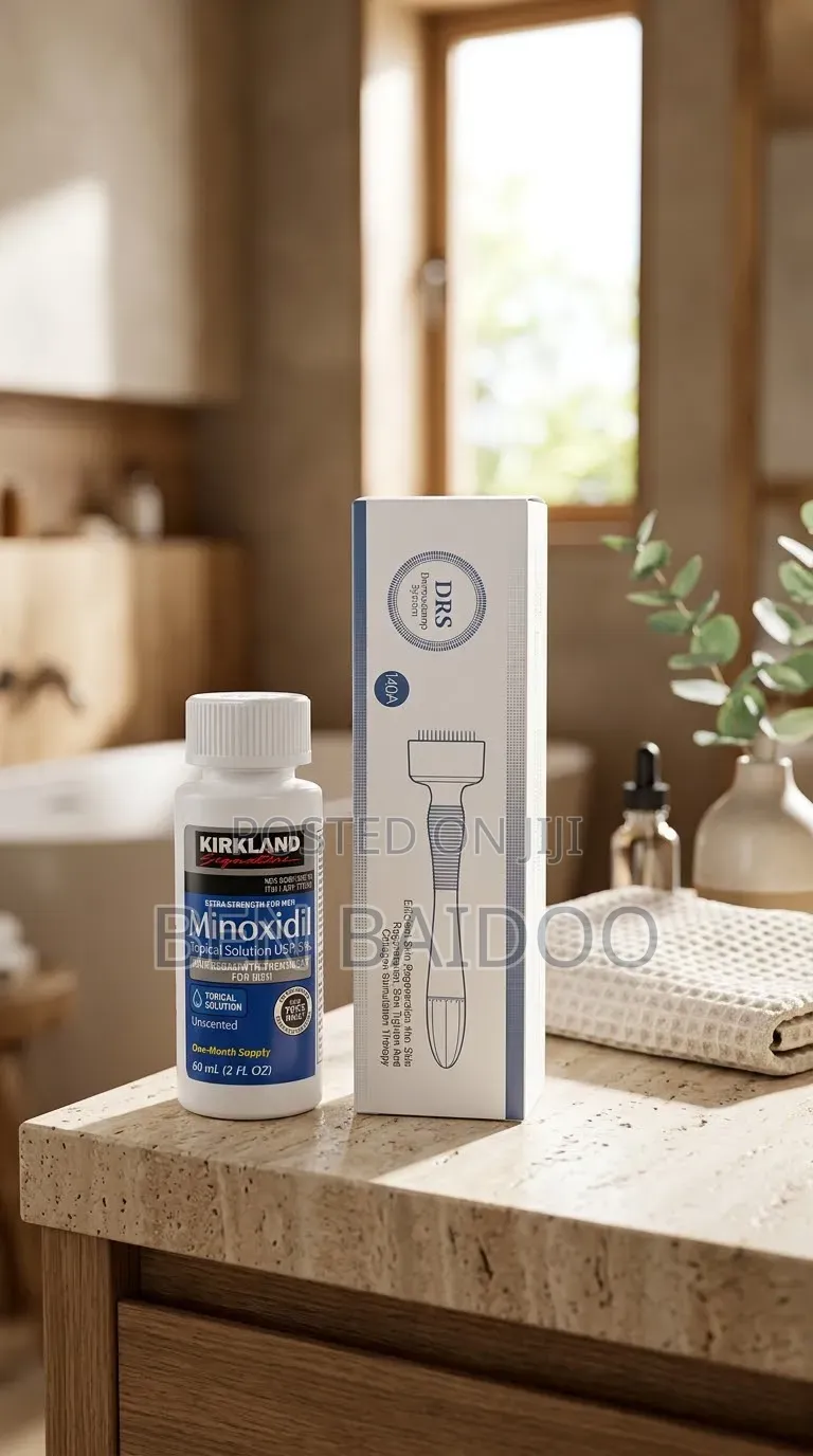 Kirkland Minoxidil & Derma Stamp (Massive Transformation)