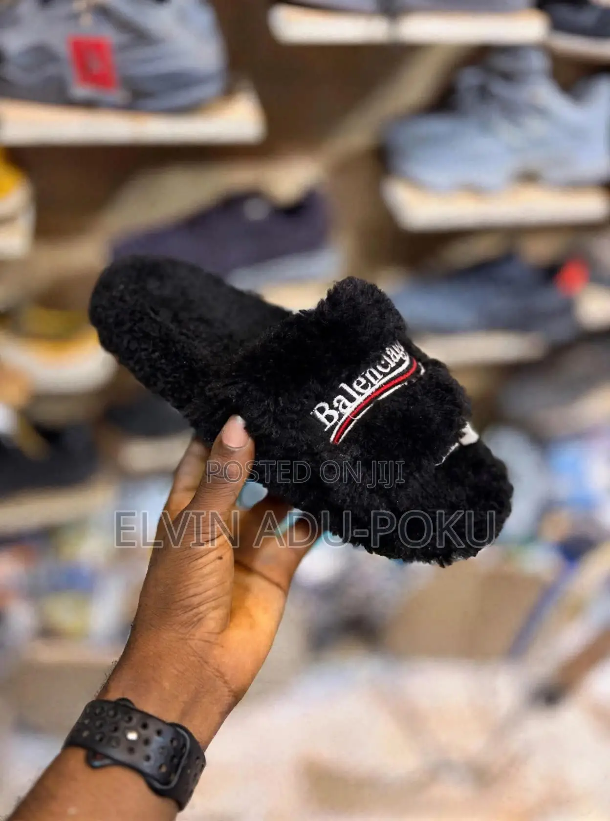 Balenciaga Furry Open Mule Slides in Different Colours , SWIPE >