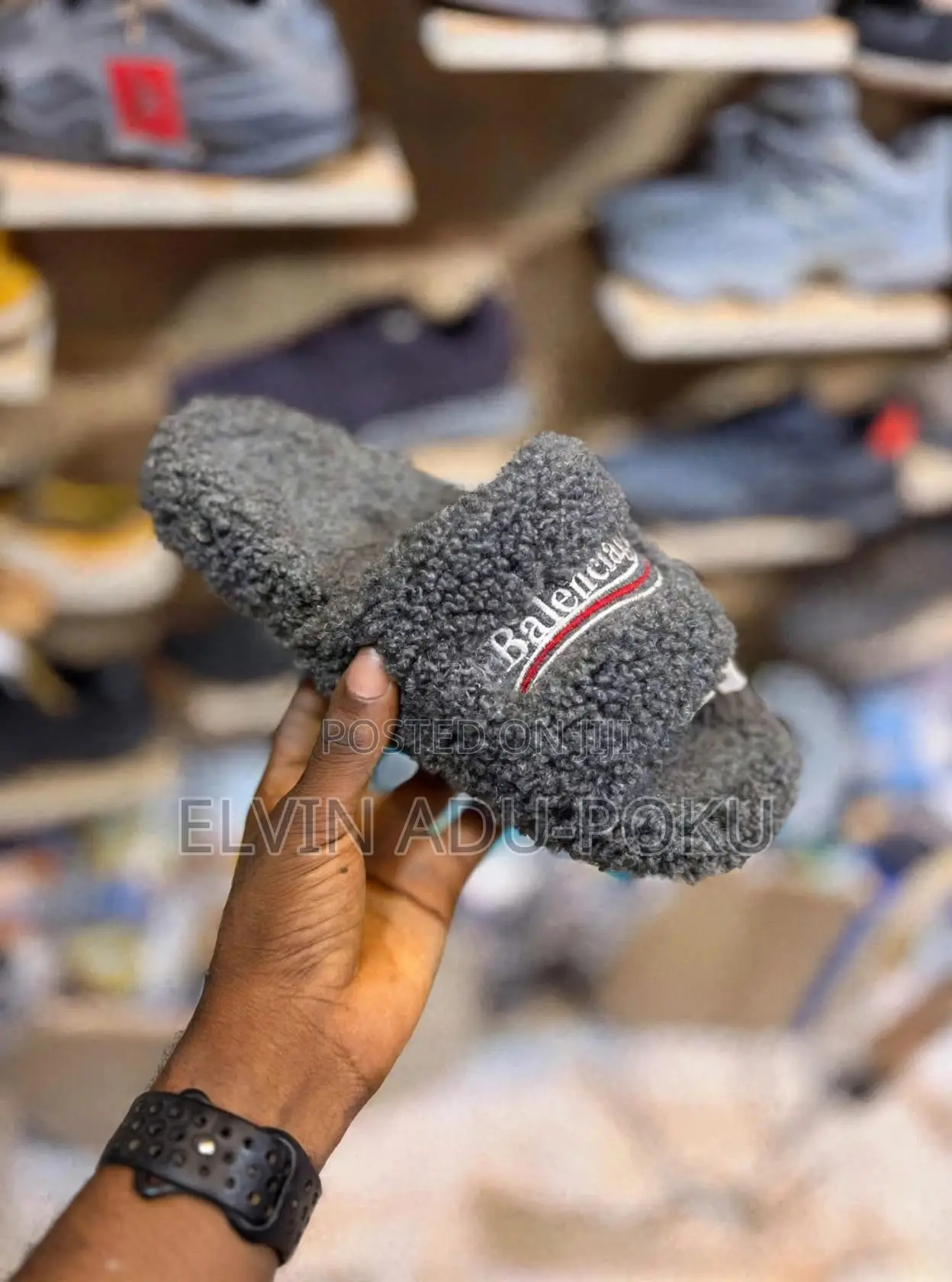 Balenciaga Furry Open Mule Slides in Different Colours , SWIPE >