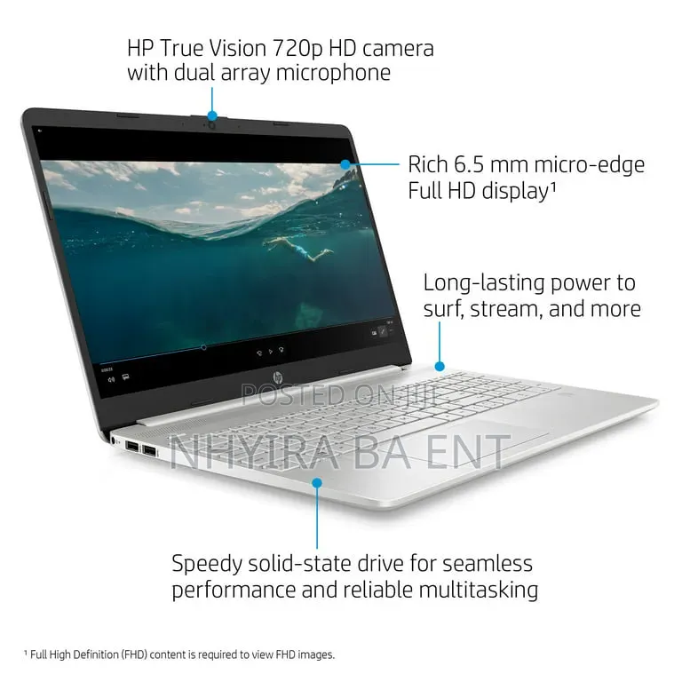 New Laptop HP 15 8GB Intel Core i3 SSD 512GB