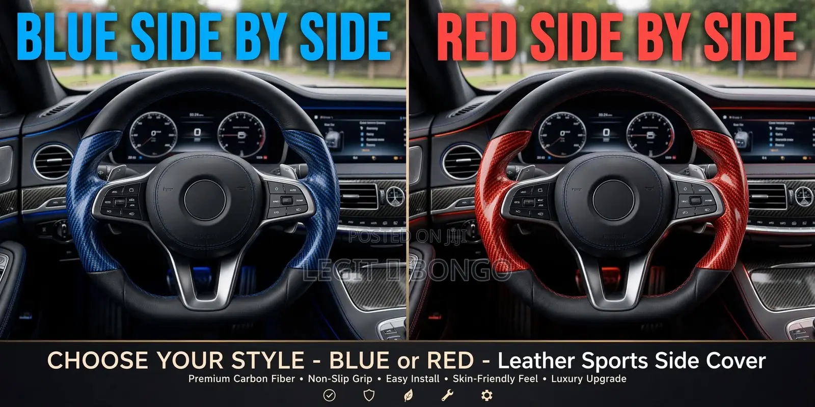 Side by Side Steering Wheel Covers