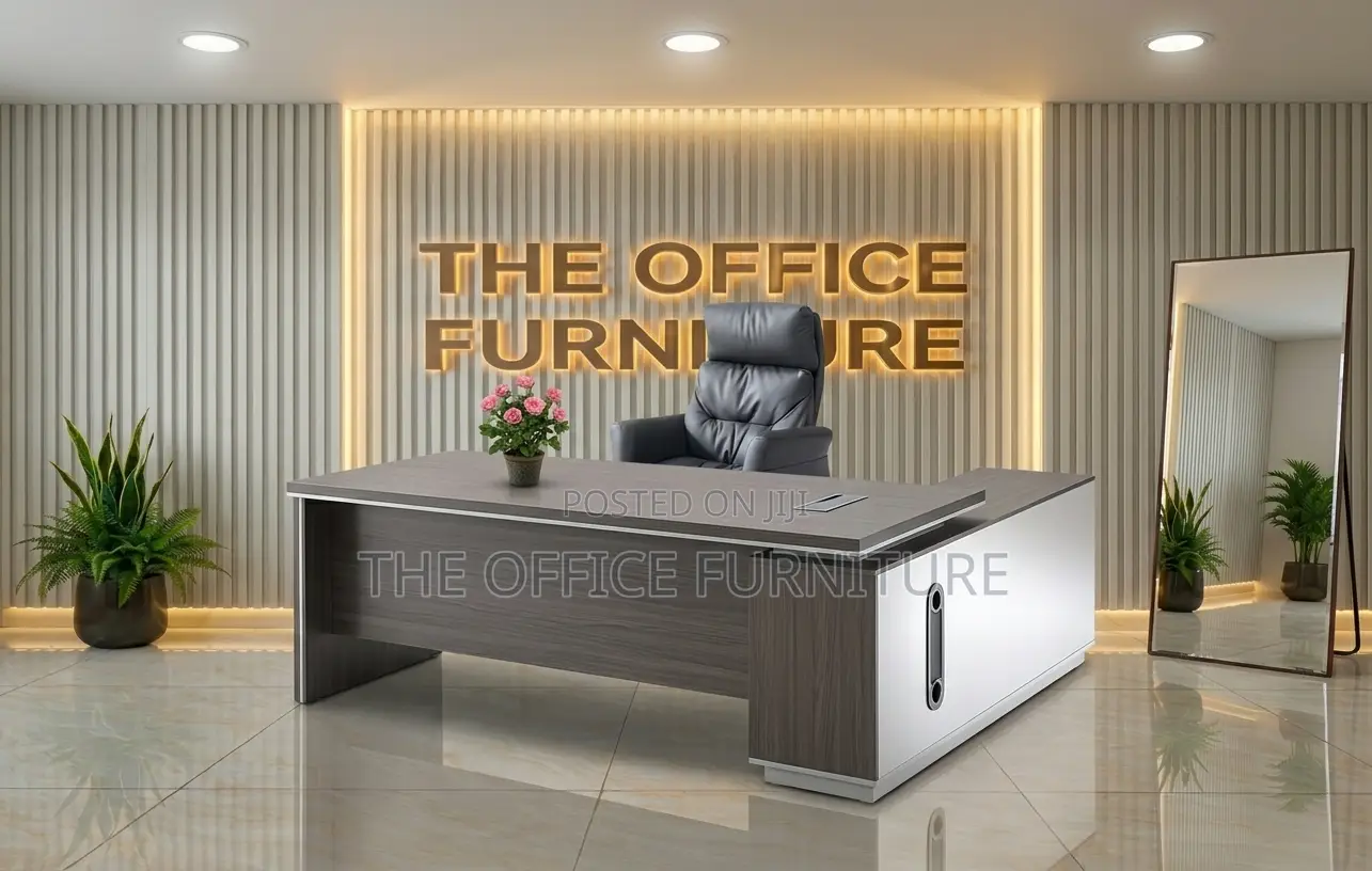 Office Desk With Side Cabinet