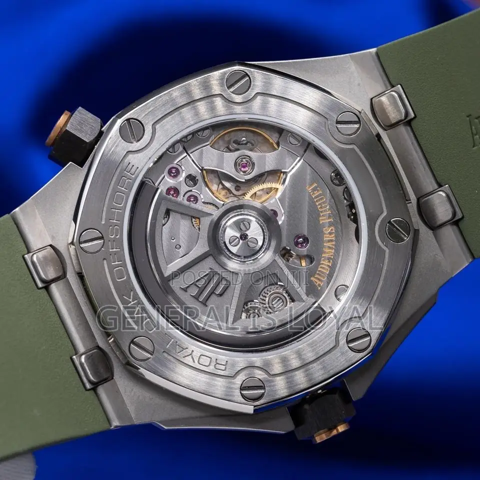 Audemars Piguet Royal Oak Offshore Diver Silver Green Silicone Strap