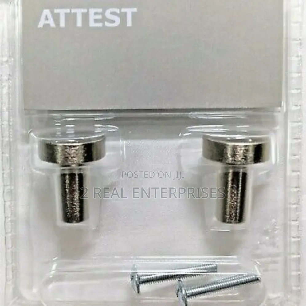 IKEA Attest Stainless Steel Cabinet Door Handles / Knobs (2 Pack)