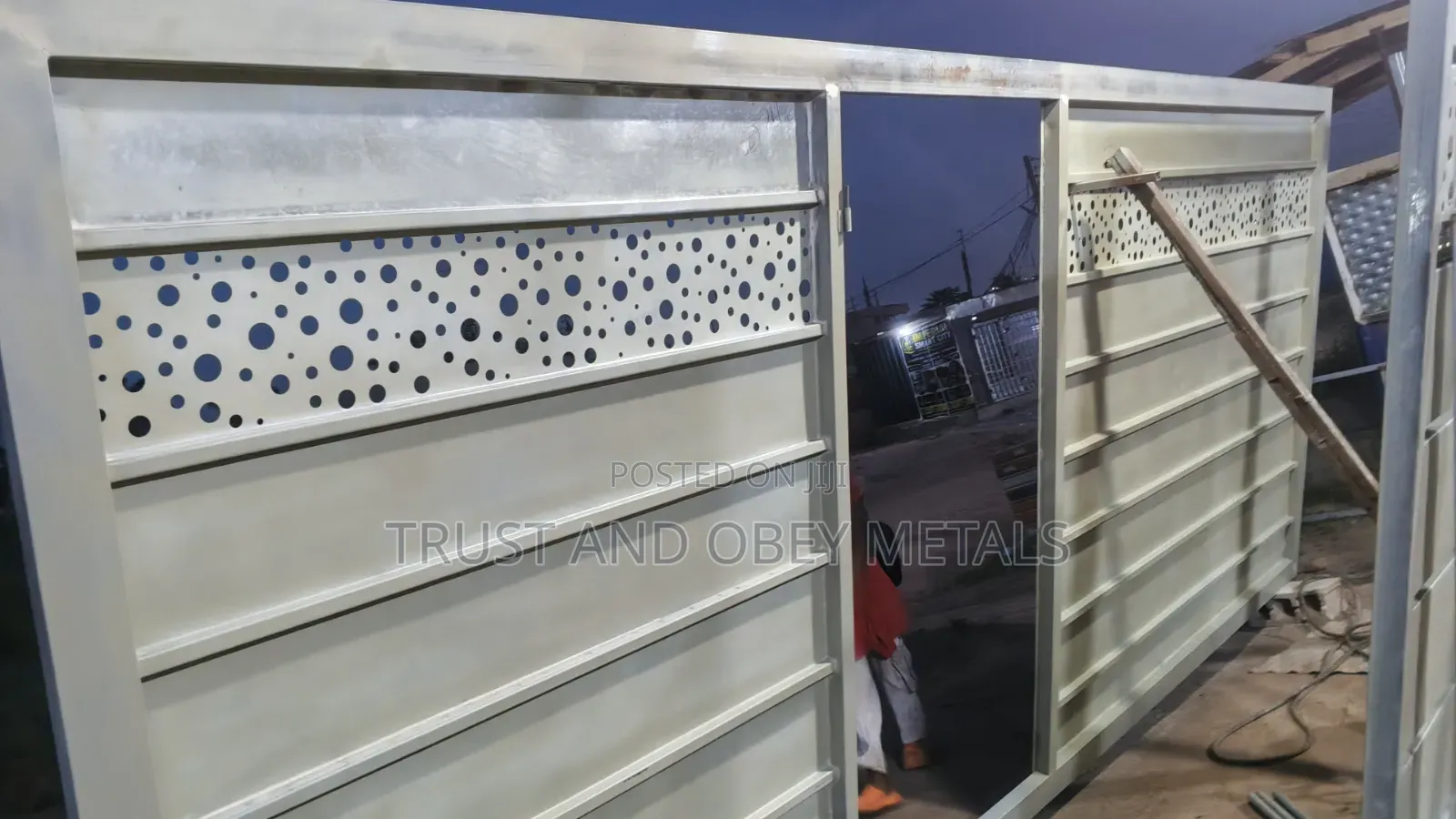 Galvanized Metal Gate