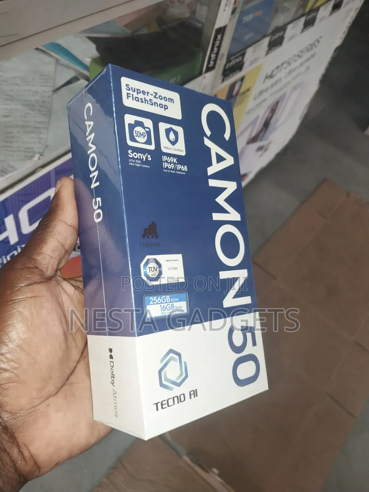 New Tecno Camon 50 256 GB Gray