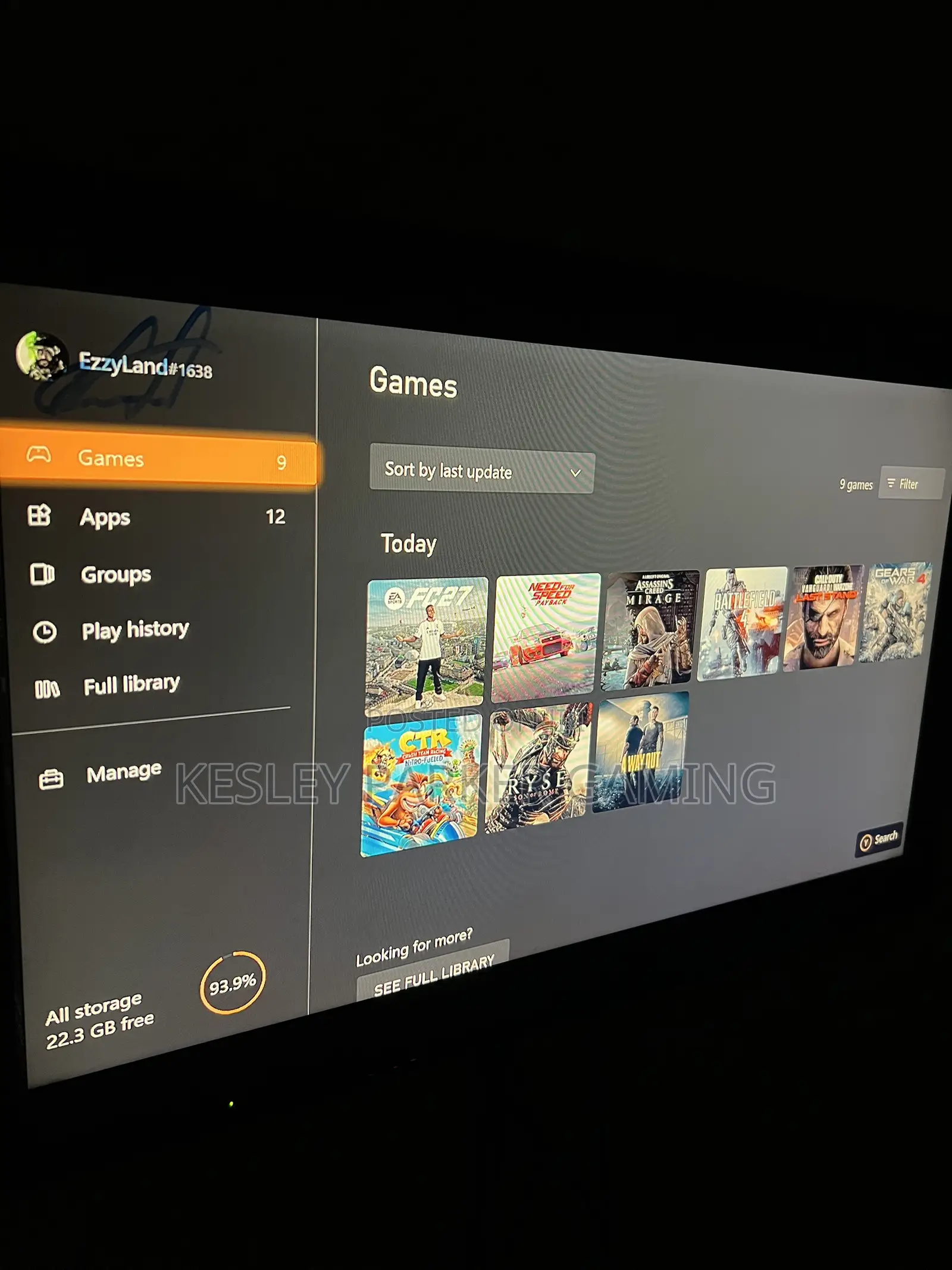 Xbox One S With 2 Controllers and 9 Games