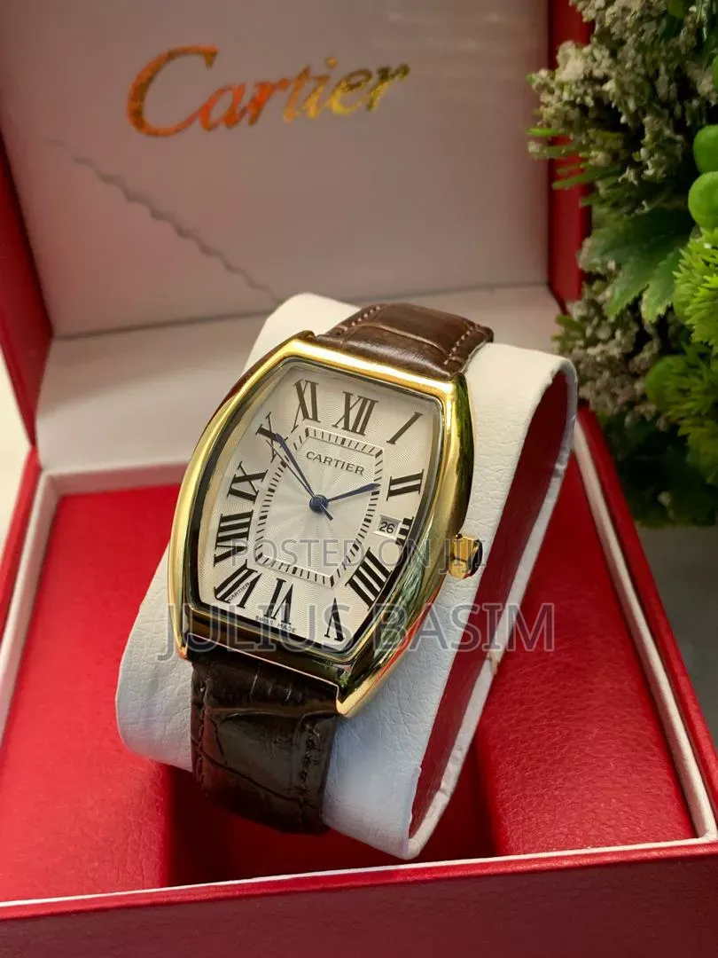 Cartier Leather Watch in Box
