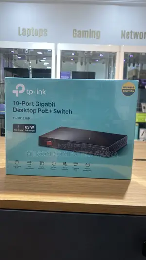 TP-Link TL-SG1210P 10-Port Gigabit Desktop Switch With 8-Port PoE+