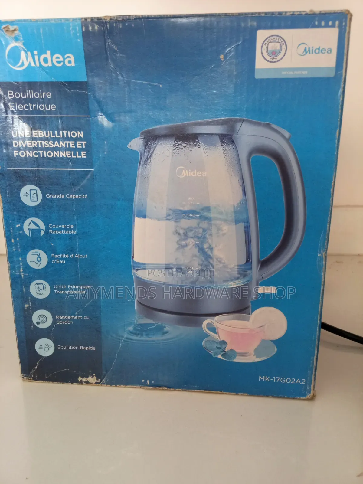 Midea Electric Kettle 2.805kg, 1.7ltres