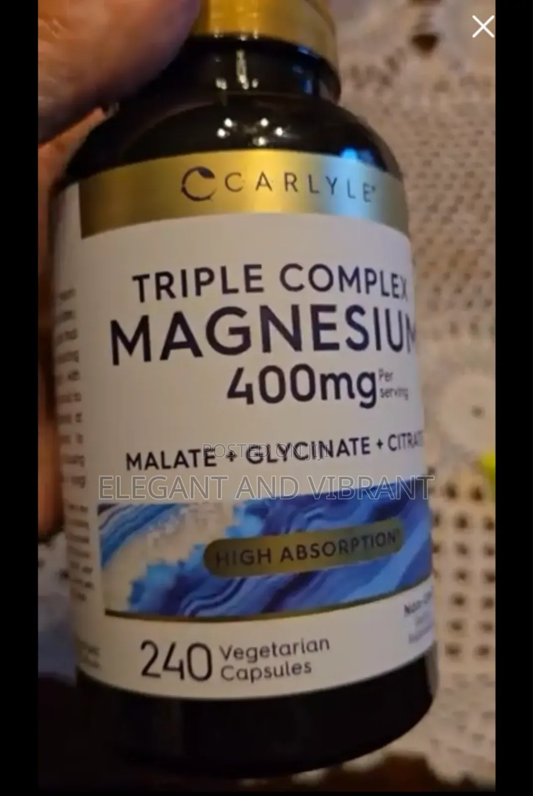 Triple Magnesium Complex 400mg | 240 Capsules